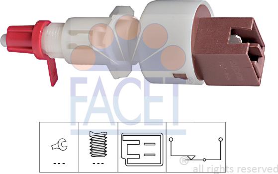 FACET 7.1157 - Switch, clutch control (cruise control) motal.fi