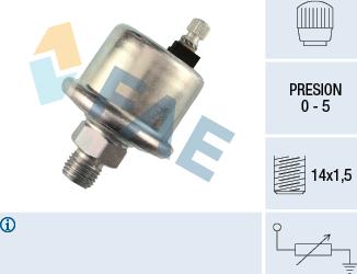 FAE 14570 - Sender Unit, oil pressure motal.fi