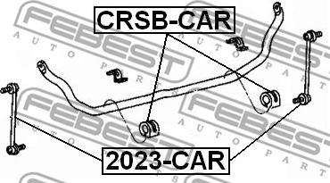 Febest 2023-CAR - Rod / Strut, stabiliser motal.fi