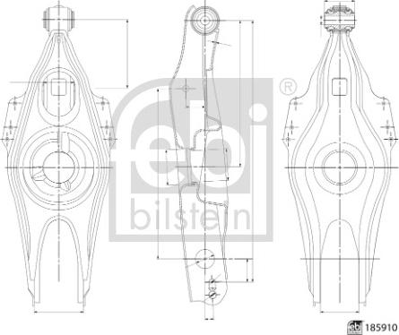 Febi Bilstein 185910 - Track Control Arm motal.fi