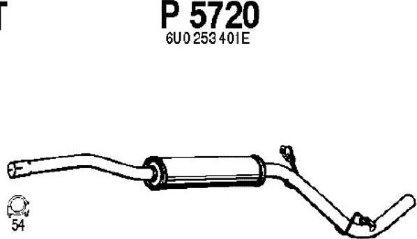 Fenno P5720 - Middle Silencer motal.fi