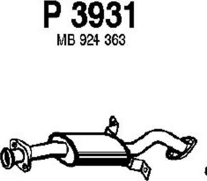 Fenno P3931 - Middle Silencer motal.fi