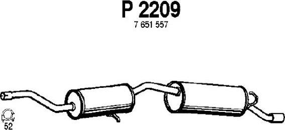 Fenno P2209 - End Silencer motal.fi