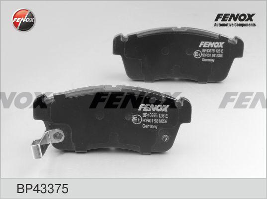 Fenox BP43375 - Brake Pad Set, disc brake motal.fi