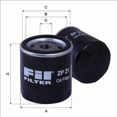 FIL Filter ZP 21 - Oil Filter motal.fi