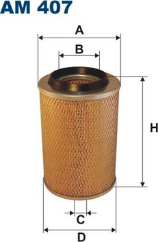 Filtron AM407 - Air Filter, engine motal.fi