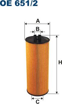 Filtron OE651/2 - Oil Filter motal.fi