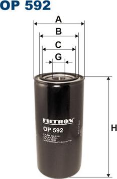 Filtron OP592 - Oil Filter motal.fi