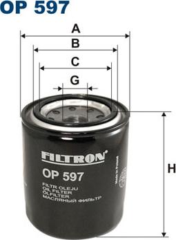 Filtron OP597 - Oil Filter motal.fi