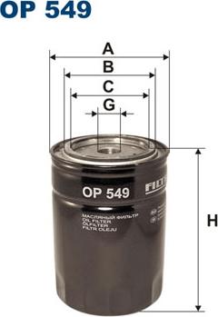 Filtron OP549 - Oil Filter motal.fi