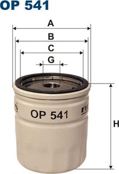 Filtron OP541 - Oil Filter motal.fi