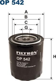 Filtron OP542 - Oil Filter motal.fi