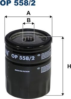 Filtron OP 558/2 - Oil Filter motal.fi