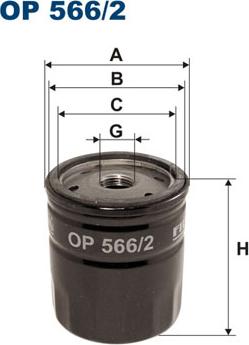 Filtron OP566/2 - Oil Filter motal.fi