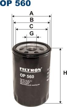 Filtron OP560 - Oil Filter motal.fi