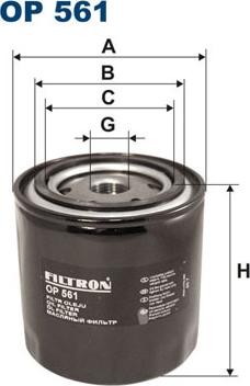 Filtron OP561 - Oil Filter motal.fi