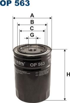 Filtron OP563 - Oil Filter motal.fi