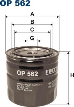 Filtron OP562 - Oil Filter motal.fi