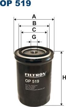 Filtron OP519 - Oil Filter motal.fi