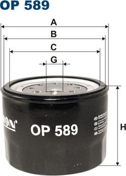 Filtron OP589 - Oil Filter motal.fi