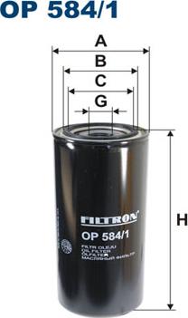 Filtron OP584/1 - Oil Filter motal.fi