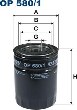 Filtron OP580/1 - Oil Filter motal.fi