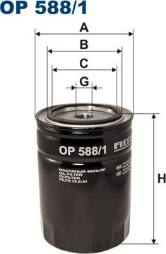 Filtron OP588/1 - Oil Filter motal.fi