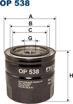 Filtron OP538 - Oil Filter motal.fi