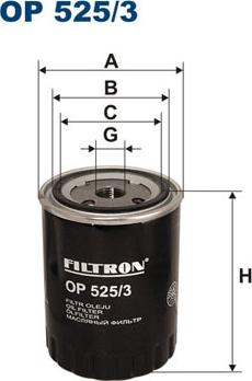 Filtron OP525/3 - Oil Filter motal.fi