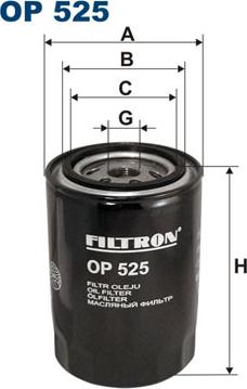 Filtron OP525 - Oil Filter motal.fi