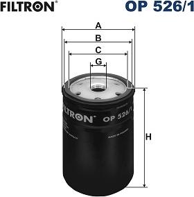 Filtron OP526/1 - Oil Filter motal.fi