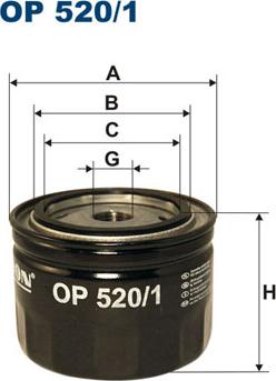 Filtron OP520/1 - Oil Filter motal.fi