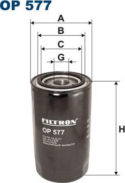 Filtron OP577 - Oil Filter motal.fi