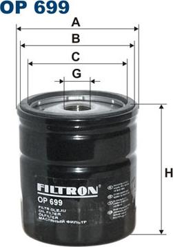 Filtron OP699 - Oil Filter motal.fi