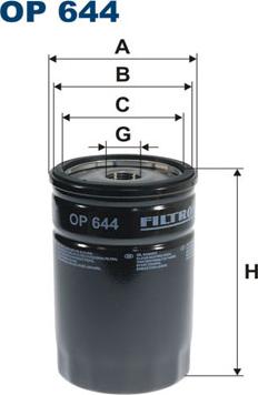 Filtron OP644 - Oil Filter motal.fi