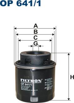 Filtron OP641/1 - Oil Filter motal.fi