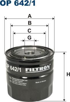 Filtron OP642/1 - Oil Filter motal.fi