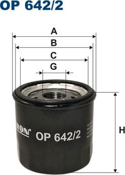 Filtron OP642/2 - Oil Filter motal.fi