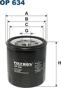 Filtron OP634 - Oil Filter motal.fi