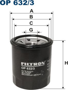 Filtron OP632/3 - Oil Filter motal.fi