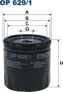 Filtron OP629/1 - Oil Filter motal.fi