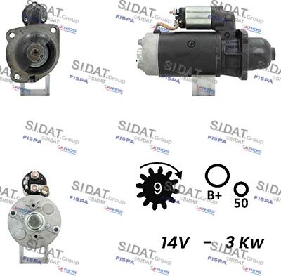 Fispa S12BH0362A2 - Starter motal.fi