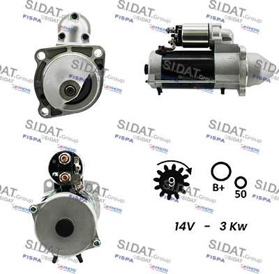 Fispa S12BH0265 - Starter motal.fi