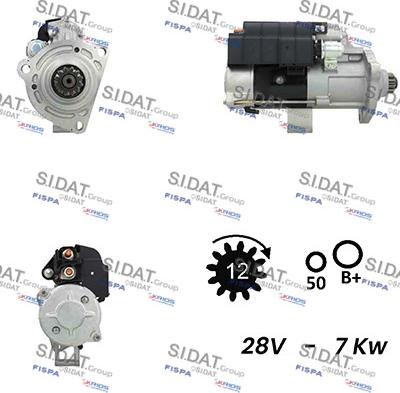 Fispa S24MH0125A2 - Starter motal.fi