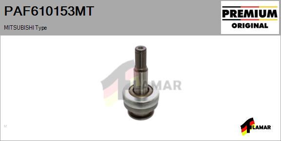 FLAMAR PAF610153MT - Pinion, bendix, starter motal.fi