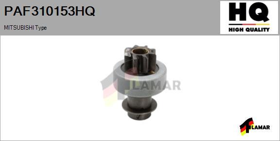 FLAMAR PAF310153HQ - Pinion, bendix, starter motal.fi