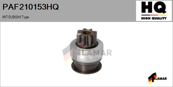 FLAMAR PAF210153HQ - Pinion, bendix, starter motal.fi