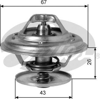 Gates TH01991G1 - Coolant thermostat / housing motal.fi