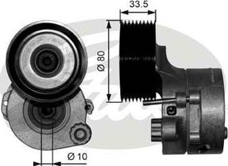 GATES-AU 38561 - Belt Tensioner, v-ribbed belt motal.fi