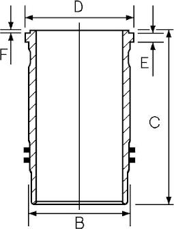 Goetze Engine 14-451220-00 - Cylinder Sleeve motal.fi